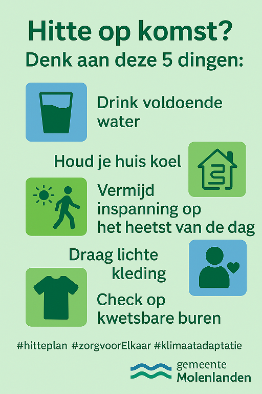 Hitte op komst? tips met afbeelding