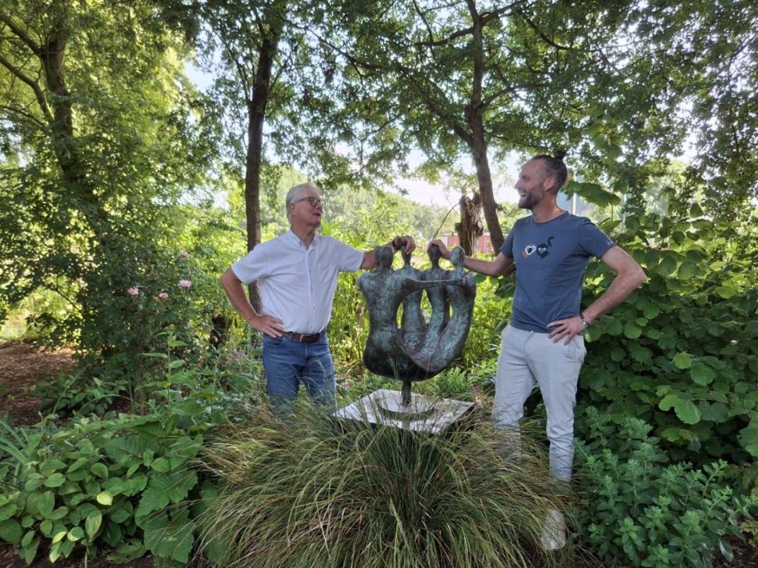 Oud voorzitter Huib Glerum en nieuwe voorzitter Martijn de Jong